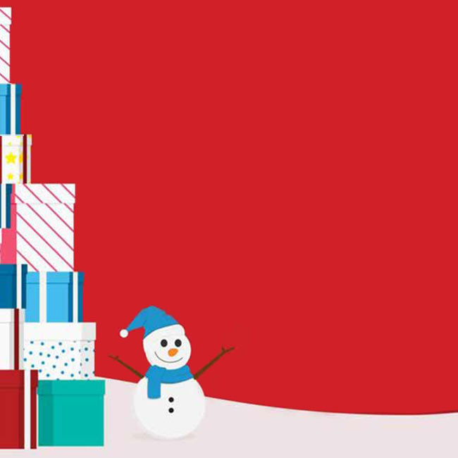 ECards for the New 2026 year by email Postcard with a snowman