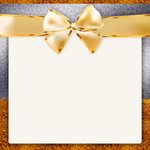 ECards for the New 2026 year by email E-card with a gold shimmering ribbon