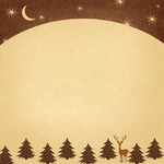 ECards for the New 2026 year by email Postcard with stars and a deer