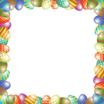 Digital Happy Easter cards Easter greeting card with colorful eggs