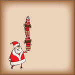 ECards for the New 2026 year by email Postcard with Santa Claus
