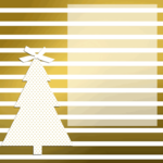 ECards for the New 2026 year by email Gold sparkling postcard with a Christmas tree