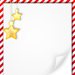 Christmas greeting cards by email E-card with two stars