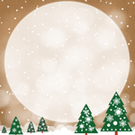 ECards for the New 2026 year by email Postcard with snowy Christmas trees